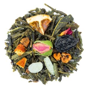 Made-In-The_Green-Tea_TV061_The-Vert-Sencha-de-Noel_Top-View-Standard Thé Vert Sencha de Noël - Le Cadeau Parfait des Fêtes - 100g en Vrac