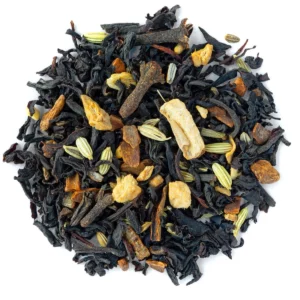 Mélange de thé noir Assam et d’épices du chaï bio vu de dessus