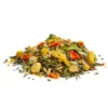 tisane-digestive-vrac Tisane digestive en vrac avec fleurs de camomille, morceaux de carotte et pétales de souci