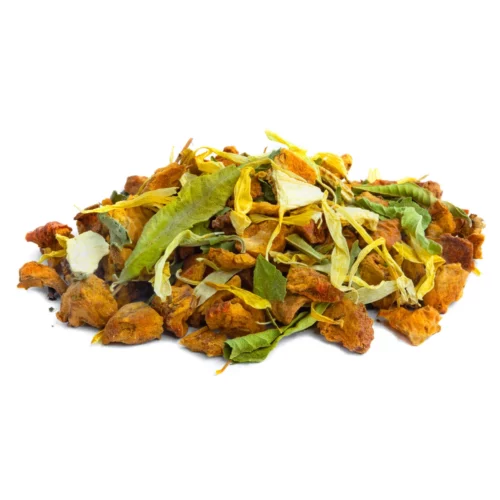 Tisane du soir bio en vrac avec verveine, écorces d'orange et fleurs de souci